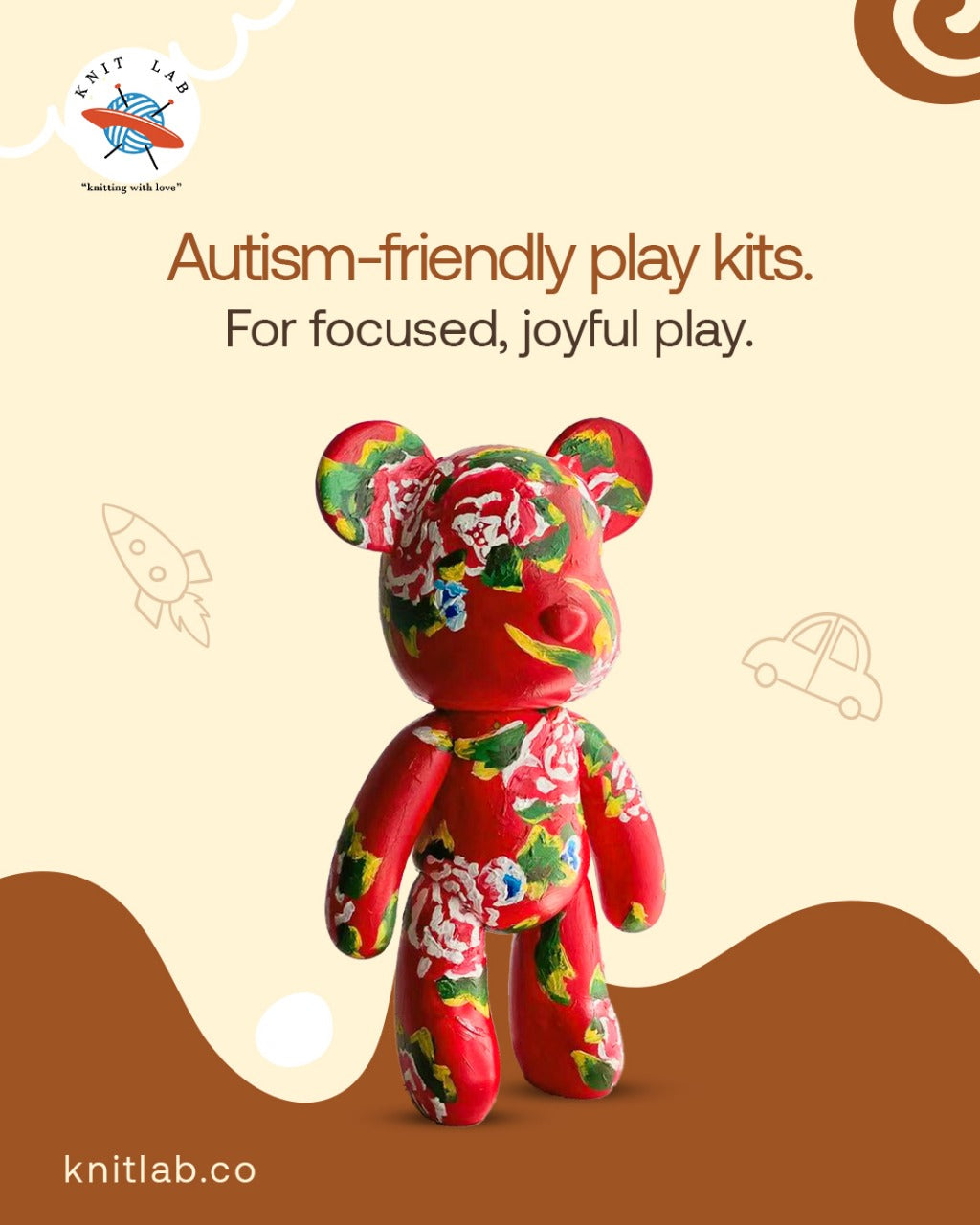 Fluid Bear Figure,DIY white bear package